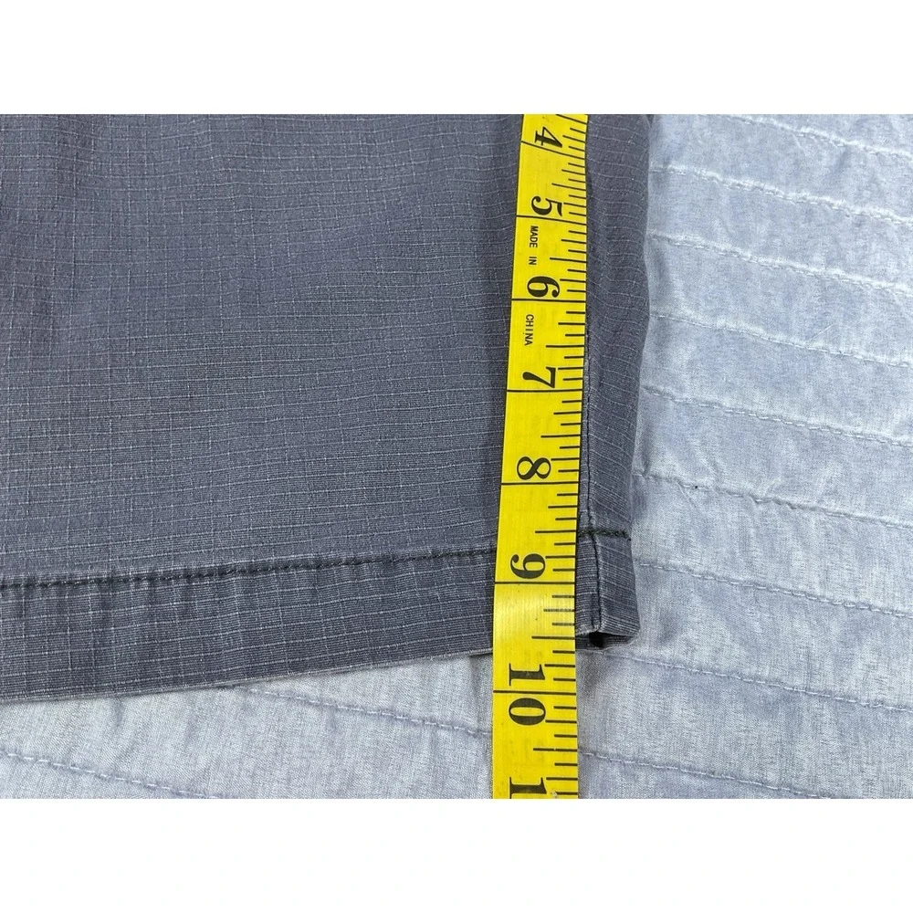Weatherproof Vintage Mens 36 Ripstop Utility Shorts Gray Stretch Hiking Trail